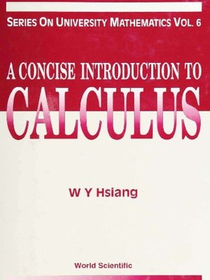 cover image of A Concise Introduction to Calculus